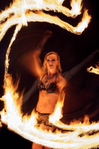 Orientalische Feuershow