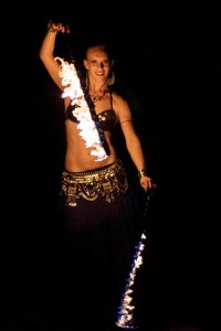 Orientalische Feuershow
