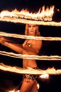 Orientalische Feuershow